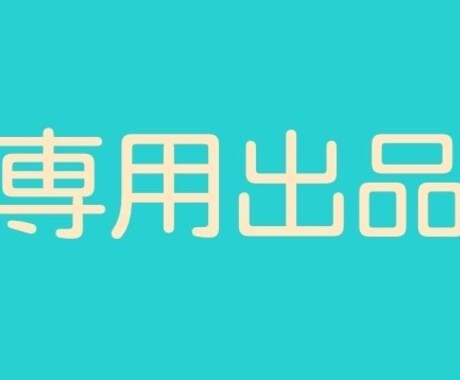 こちらは専用出品となります 特定の購入者様のページとなります。 イメージ1