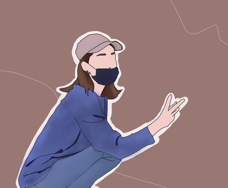 SNSアイコン作ります 線画イラスト得意です！元ド○キPOPライターです！ イメージ2
