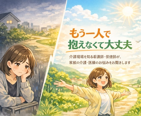 3日間チャット　介護医療相談、受け付けます 少しずつ話しながら考えたい方に。丁寧にお返事します イメージ1