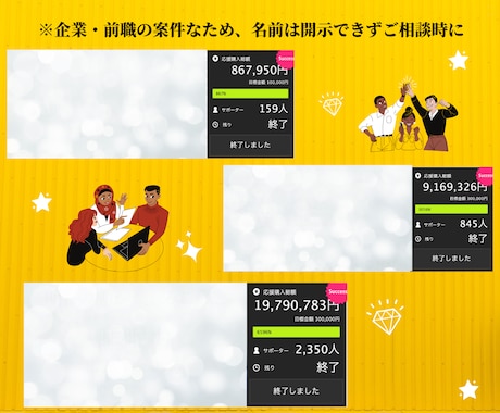 クラウドファンディングの「大事な3つ」お伝えします まずはご相談を！累計3000万集めた実績を元に成功方法を説明 イメージ2