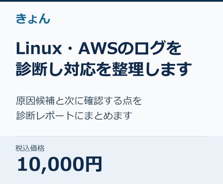 Linux・AWSのログを診断し対応を整理します イメージ1
