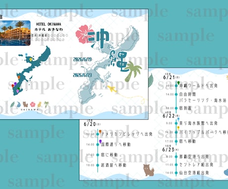 旅行のしおり作成します 旅行の思い出になる、オリジナル旅のしおりを作成します！ イメージ2