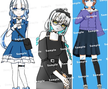 アニメ塗り/可愛い雰囲気のイラスト描きます TRPG・創作等丁寧に仕上げます イメージ2