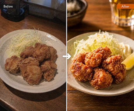 飲食店向け｜スマホ写真をおいしそうに仕上げます お店の写真が微妙…統一感がない…そんな悩みを解決！ イメージ2