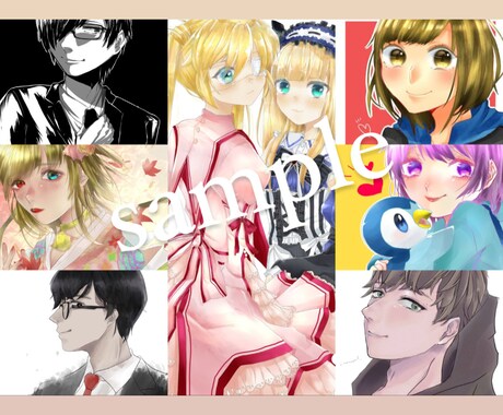 SNS等のアイコン、イラスト描かせていただきます ✨期間限定お値下げ中✨絵柄も指定あればお選びいただけます！ イメージ2
