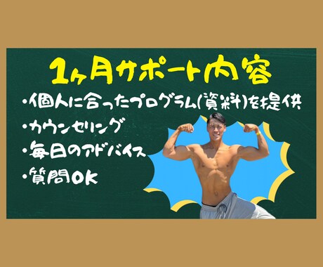 ボディメイクプログラムを提供します 無理な運動習慣・食事制限なしでボディメイクをサポート イメージ2