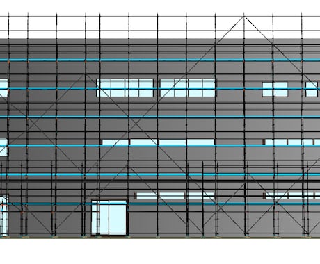 足場図面（くさび式足場、次世代）作成いたします お急ぎの案件でもご相談下さい。 イメージ2