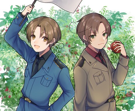 1枚絵、アイコン・ヘッダー等のイラスト制作します オリジナル・版権キャラ問わずお描きします！ イメージ2