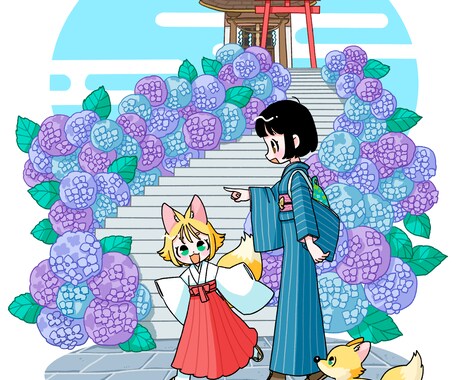 昭和レトロファンシーなイラストを描きます 懐かしい素朴な可愛さのイラストです！ イメージ2
