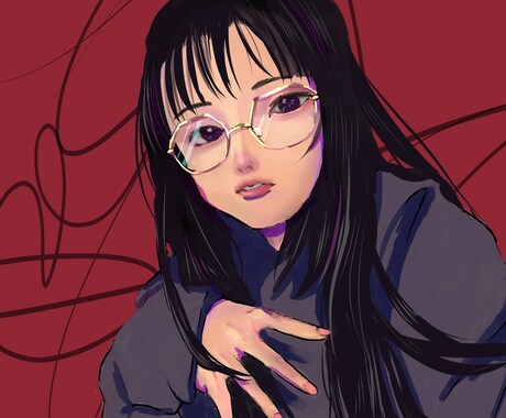 似顔絵描きます お写真をもとに似顔絵を描きます。リアルめかもです。 イメージ1