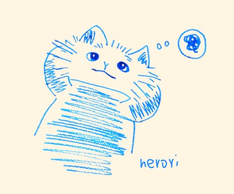 温かみのあるまんがチックなねこのイラスト描きます プレゼントや挿絵などおすすめです。 イメージ2