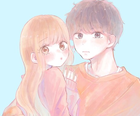 アイコンやヘッダー！かわいいイラストで描きます パートナーやご友人、大切な人との記念に♪真心込めてご対応！ イメージ1