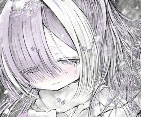 ダーク病み系オリジナルイラストを作成します イメージ1