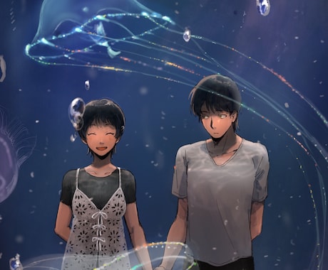 物語性のある背景入りイラストを描きます イメージ1