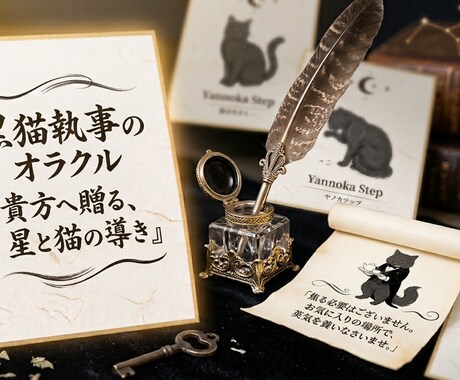 猫執事のオラクル鑑定｜教えとメッセージで癒やします 凝り固まったお心に｜猫のようにしなやかで優しい言葉の道標を イメージ1