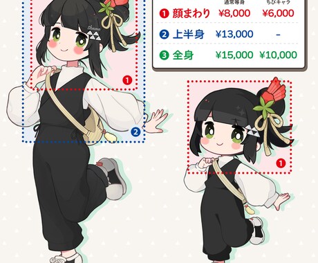 ふんわりポップで可愛いイラストをお描きします デフォルメ(SD)イラスト・アイコンやグッズ・配信活動等に！ イメージ2