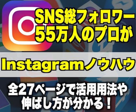 SNSのプロがガチのインスタのノウハウを教えます フォロワー55万人のプロによるInstagramノウハウ イメージ1