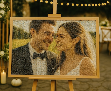 専門店⭐︎モザイクアートでウェルカムボード作ります 最安値⭐︎即日