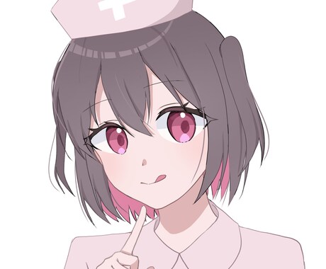 GW限定　表情差分3つ付き！胸上イラスト描きます 期間限定の特別価格！SNSアイコンや動画に使える表情セット イメージ2