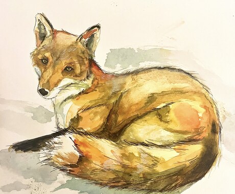 原画郵送✳︎動物を透明水彩や色鉛筆で描きます お好きな動物や愛するペットなど何でも描きます！ イメージ2