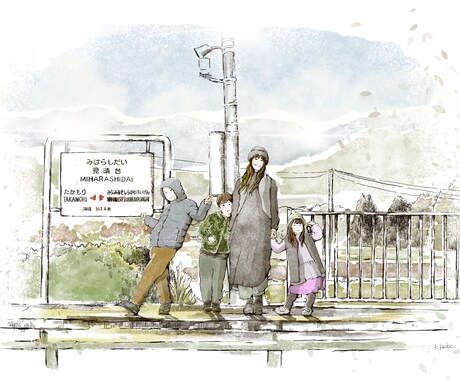 やんわり似顔絵データ制作いたします 出会いと別れ、記念のプレゼントにも優しいイラスト制作します！ イメージ2