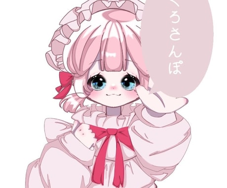 Theキラキラ女子を描きます あなただけのアイコンを描きます イメージ2