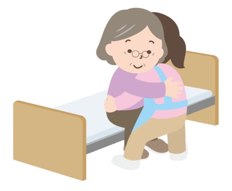 介助方法のポイントをお伝えします 介護で悩む全ての方へ。起き上がり・車椅子への乗り移り方法 イメージ1