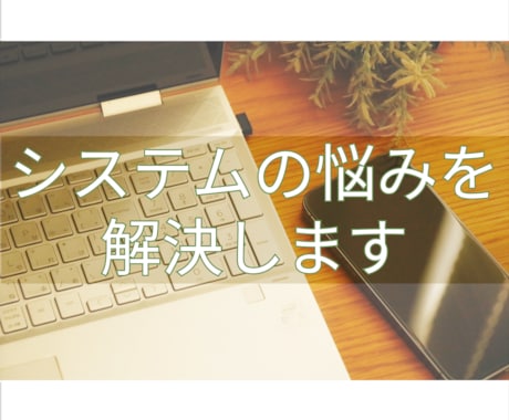 システムに関する相談に乗ります システムに関するお悩み、ご相談ください！ イメージ1
