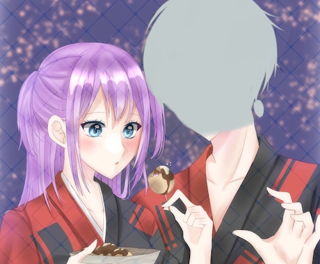 あなただけのSNSアイコン・夢絵を描きます デフォ・簡易・ワントーン様々な料金でお描きしていますꕤ︎︎ イメージ2