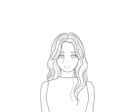 可愛い女の子のアイコン描きます シンプルかわいい、韓国風のイラストです♪ イメージ2