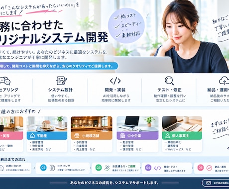業務に合わせたシステムを開発します イメージ1