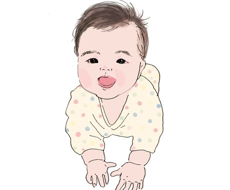 かわいい◎シンプル赤ちゃんイラストを描きます SNS用などに最大3カット作成します。 イメージ1