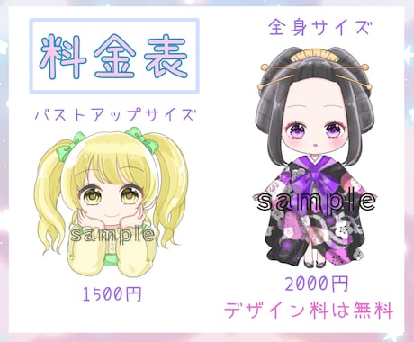 可愛いミニキャラを描きます 商用利用OK! アイコンや配信におすすめ！似顔絵風も対応可 イメージ2