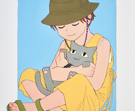 アナログのかわいい似顔絵お描きします アイコンや、ウェルカムボード、プレゼントに！ イメージ2