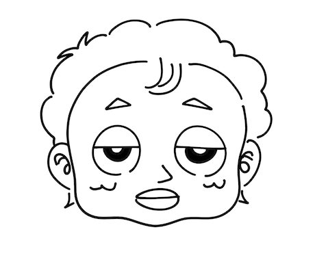 可愛いシンプルアイコン描きます SNSに是非！モノクロ線画アイコンです！ イメージ2