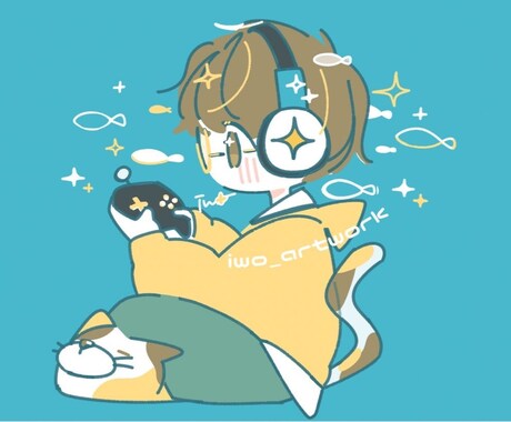 商用OK！シンプルで目を引くイラストお届けます 自分用や配信･配布、プレゼントにゆるくかわいいイラスト イメージ1