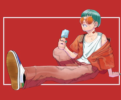 目を引く1枚絵描きます 漫画絵っぽいイラストを描きます！ イメージ2