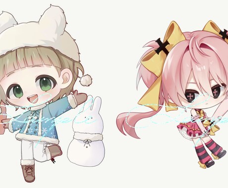 かわいいSD・ミニキャラを描きます MV・SNS・グッズ・アイコン用ゆるかわイラスト イメージ2