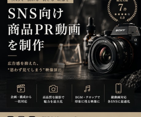 SNS向けの商品PR動画を撮影・制作します TikTok・リール対応｜広告感を抑えた映像演出 イメージ1
