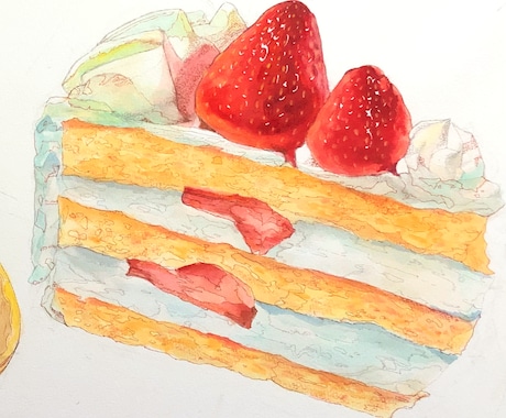 手描き食べ物・お菓子イラストを描きます ペン画＋水彩で丁寧な表現 / 清潔感のあるイラスト作成 イメージ2