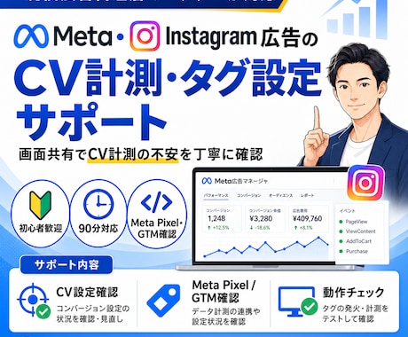 Meta広告の設定・連携をサポートします イメージ1