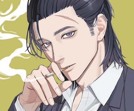 柔らかなタッチで、魅力的な男性お描きします アニメ調×リアルな質感の融合。アイコン･立ち絵など制作します イメージ1