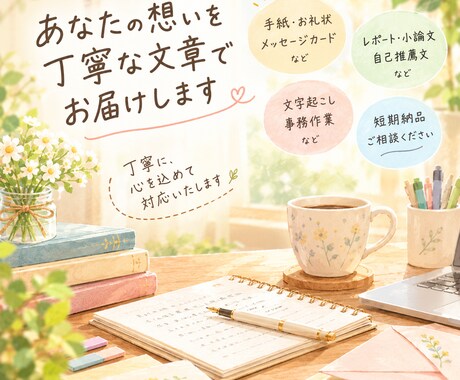 いろんな作文、文章書きます イメージ1