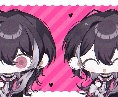 アイコン向けのちびキャライラストを作成します 細かく繊細なタッチのアイコンイラストをGET イメージ2