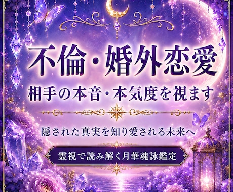 不倫・婚外恋愛。あの人の本音と本気度を占います 隠された気持ち・あなたへの本心・今後の流れを読み解きます イメージ1