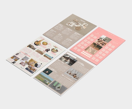 やさしい可愛さ◎プロフィールブック作れます 甘すぎない可愛いデザインテンプレートで仕上がりも大切に イメージ2