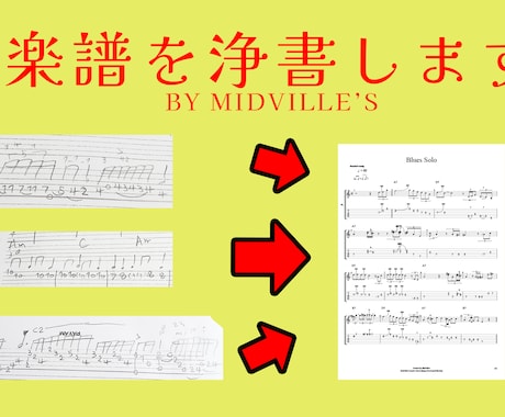 楽譜の浄書を致します イメージ1