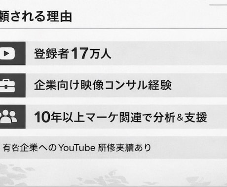 YouTubeを診断し改善の優先順位を提示します 伸びない原因を言語化し次の1本まで設計 イメージ1