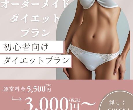 ダイエット目的の1週間筋トレメニュー作成します 「無理なく続けられる」を最優先に考えたオーダーメイドメニュー イメージ1