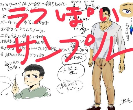 立ち絵描きます 自作ゲームの立ち絵でも動画の立ち絵でも イメージ1